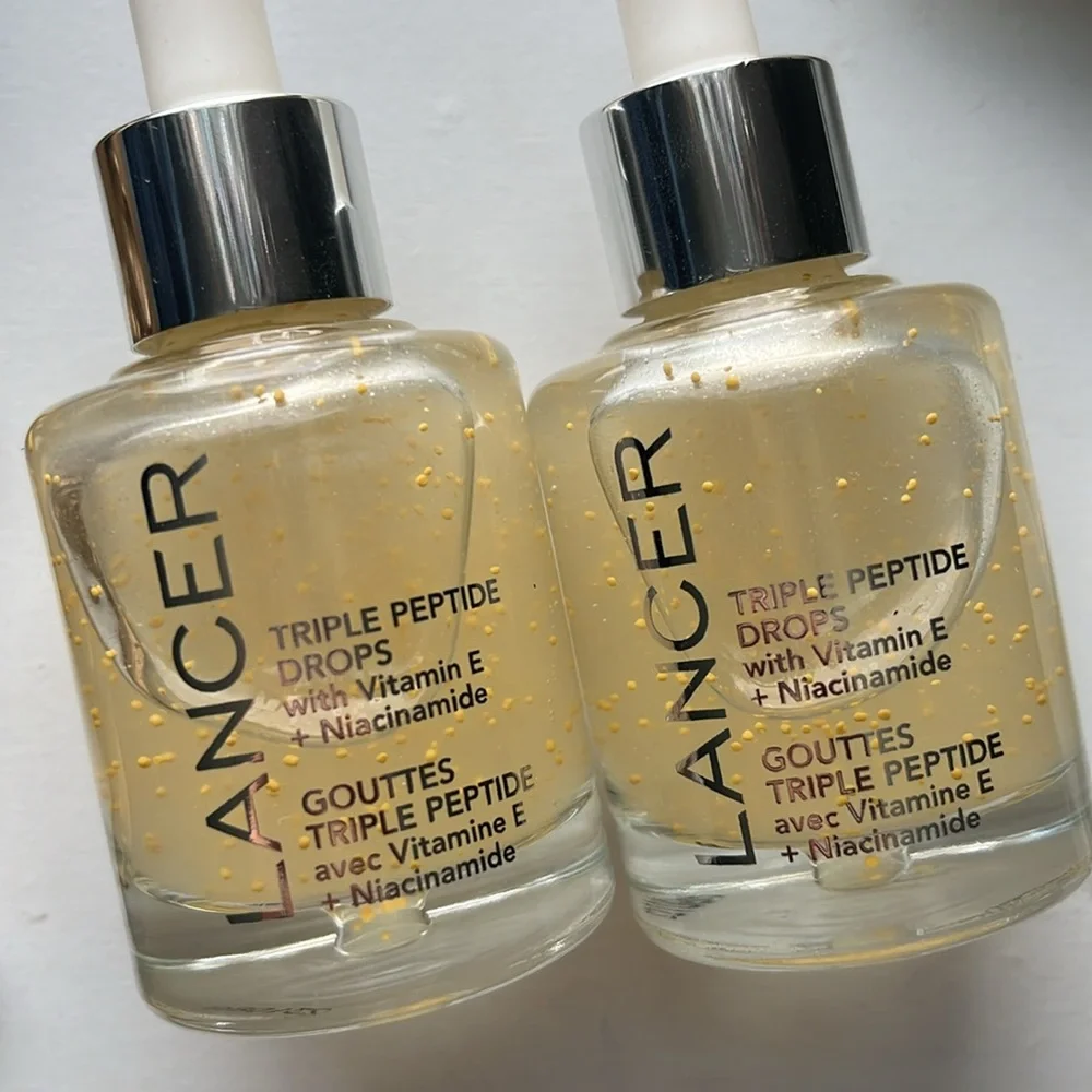 NEW Lancer Triple Peptide Drops 1 OZ Set of 2